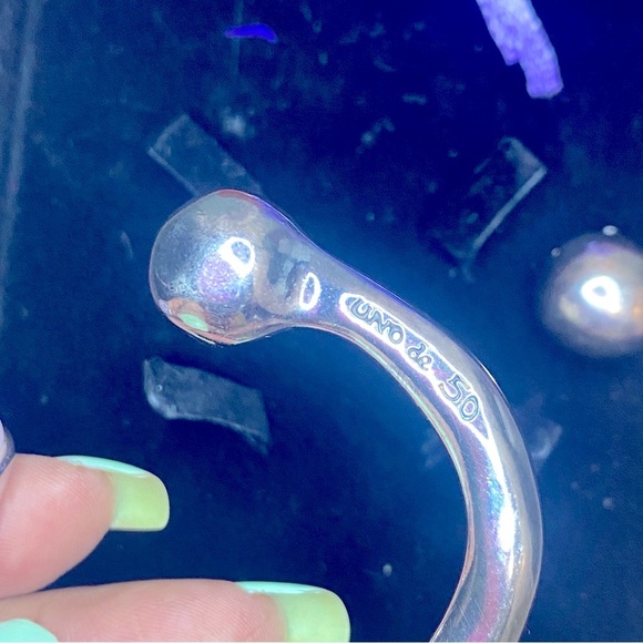 NEW UNO de 50 Silver Tone Zen Think Pink Stone Open Cuff for Breast Cancer - Picture 14 of 16